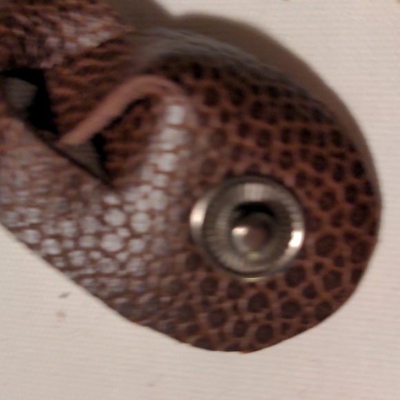 NEW!  Unisex Handmade Genuine Leather Braided Bracelet Brown Gunmetal #11 - Picture 6 of 7